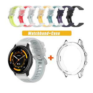 [호환품]2in1 케이스+스트랩 실리콘 스트랩/가민 호환 베뉴 3 액세서리용 투명 케이스