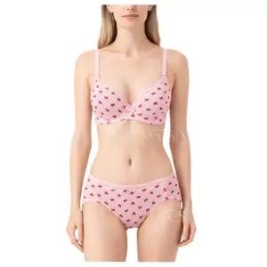 [롯데백화점]예스 (A컵-C컵)러블리 핑크 면스판 리본프린트 브라 팬티 세트 YSWBB141YSWPB141