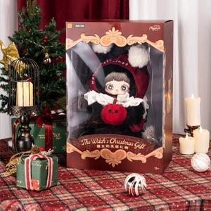 노미 400% 호두까기 인형 시리즈 및 메이메이 마녀의 크리스마스 선물 플러시 한정판 행카드 컬렉션 트렌