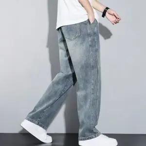 남성 2컬러 유니크 패턴 워싱청바지 데님팬츠 청바지