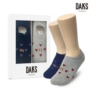 닥스양말 숙녀2족 선물세트 파일덧신 하트 26418