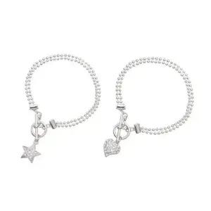 CRICRI 별 스타 스와로브스키 크리스탈 제작 팔찌 W369955