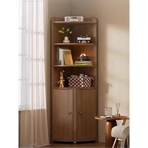 모서리 진열장 수납장 코너 책장 틈새 침실 3단 심플 선반장