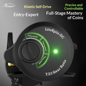 TEBEN LS150S/LSY150S DC 낚시 릴 7.2:1 마그네틱 포스 / 전자 브레이크 5+1BB 베어링