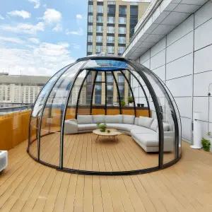 돔하우스 조립식 투명 방갈로 썬룸 항목 옥상 주택 투명돔하우스 오두막 쉘터 비닐 이동주택