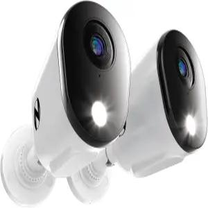 올빼미 SP 유선 2K 억제 기능을 탑재한 카메라에 양방향 오디오 추가 - 2팩 흰색