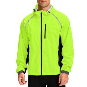 바이크와 남성 사이클링 레인 재킷 방수 러닝 바이크 윈드브레이커 경량 패커블 후드