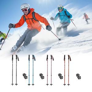 스키 폴 조절 가능한 야외 모험 하이킹 지원 스노보드 견고한 산악용 워킹 스틱