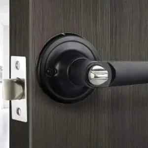 [콩심팥심]백세트조절 방문손잡이 열쇠형 두꺼운문 도어락 화장실문손잡이