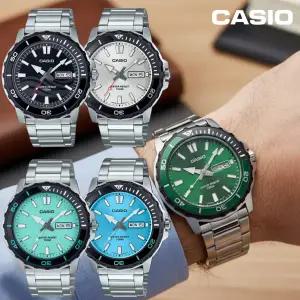 [카시오]다이버 베젤 아날로그 스포츠 남자메탈시계 MTD-125 9종