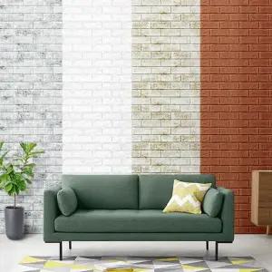 거실인테리어시트지 블럭아이 2.3M 폼블럭벽지 벽 시트지 단열폼 방수접착