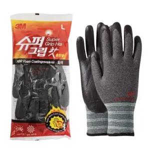 1P 3M 슈퍼그립 동계 핫 기모 혹한기용 겨울 장갑 절연장갑 작업 방한 안전장갑 겨울 코팅장갑 용장갑