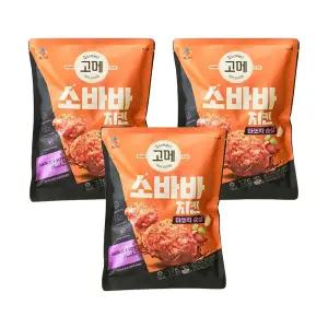 CJ 고메 소바바치킨 마쏘킥 순살 375g, 3개