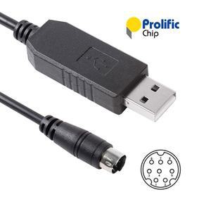 Yamaha QY100 음악 시퀀서 통신 데이터 케이블 Prolific USB 프로그래밍 PL2303 RS232 직렬-미니 Din 8핀