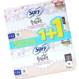 소피 내몸에순한면 울트라 날개 대형 19+19P x 2개 학교 교실 학원 관공서 KW9A37FB