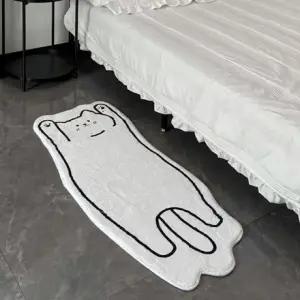 귀여운 고양이 발매트 러그 욕실 주방 현관 매트 사계절 미끄럼방지 귀여운 인테리어