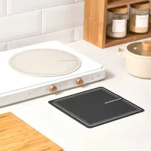 실리콘 인덕션 보호매트 원형 패드 20cm 냄비받침 깔개 5color