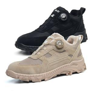 아크젠 겨울 방한 작업화 다이얼 보아털 702DW 발볼넓은 4인치