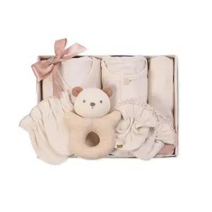[출산선물] 오가닉5종세트(내의+배내저고리+손발싸개+딸랑이인형)