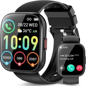 남성용 스마트워치 통화 기능이 있는 1.85인치 TFT 터치 스크린 112가지 스포츠 모드 24시간 심박수/수면