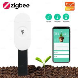 Tuya Zigbee 토양 수분 센서 온도 및 습도 Smart Life 용 정원 자동화 관개 감지기