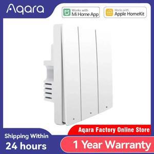 아카라 벽 스위치 D1 지그비 스마트 무선 키 조명 리모컨 파이어 와이어 중성선 필요/미홈 허브 앱 연동