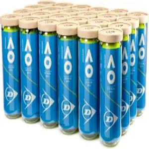 던롭 스포츠 호주 오픈 AO 엑스트라 듀티 테니스 공 - 24캔 케이스(72개의 공)