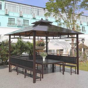 파고라 바베큐장 만들기 6m 조립식 6x2 스 파빌리온 4열 2 아웃도어 의자