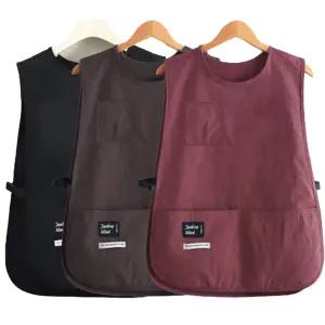 조끼형앞치마 65x45cm 생활방수 작업용 이지버클 앞치마 카페 나시형 3컬러 인쇄가능