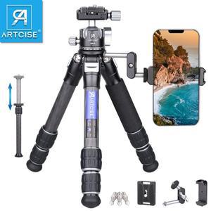 Arca-Swiss 로우 프로파일 삼각대 볼 헤드가 장착된 ARTCISE 미니 CS25C 경량 컴팩트 여행용 탄소 섬유 데