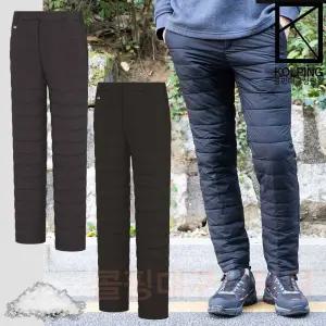 콜핑 남성 겨울 충전재가 빠지지 않는 웰론 퀼팅 패딩바지 KVP9608M 안킬로