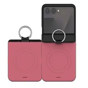 갤럭시 Z플립7 솔리드 뮤트 맥세이프 힌지 마그네틱 2카드도어 범퍼케이스 TC 지플립