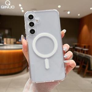 마그네틱 맥세이프 케이스 삼성 갤럭시 S26 엣지  플러스 FE A17 A56 투명 커버