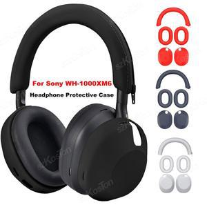 소니 호환  WH-1000XM6 소프트 실리콘 헤드폰 보호 케이스 스크래치 방지 땀 스킨 커버 이어 캡 액세서리
