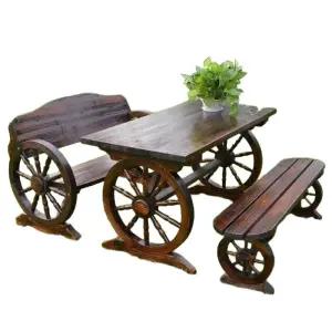 야외용 테이블 세트 옥상 펜션 의자 마당정원 식탁 야외 원목 발코니 테라스 카페