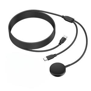 삼성호환 갤럭시 호환 워치 울트라/8/7/6/6 클래식/5 프로 USB-C 스마트워치 및 휴대폰 핸드폰 충전기용 2-