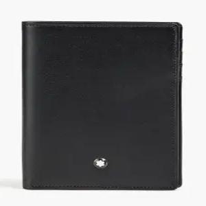 마이스터스튁 7CC 로고 가죽 폴드 ID 카드지갑 블랙 130074