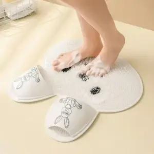 욕실 발지압 풋브러시 발바닥 지압 매트 클렌징 발닦이 브러쉬 WFLQOBK