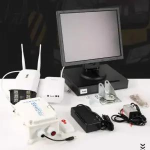 크레인 붐 카메라 타워 건설현장 중장비 고화질 감시 모니터링 원거리 카라