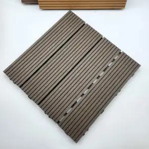 우드st 조립식 바닥 데크타일 다크브라운