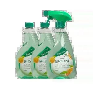 은나노스텝세정제 시즌3 550ml 3개 스프레이 1개 포함