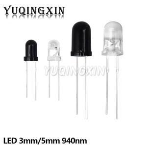 Arduino용 10쌍 3mm 5mm 940nm LED 적외선 이미터 및 IR 수신기 다이오드 301A