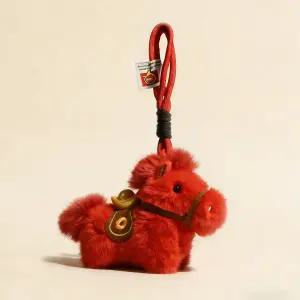 말키링 인형 붉은말 포니 키링 가방 장식 행운아이템