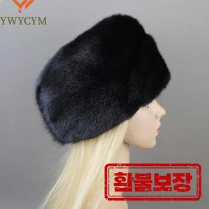 2025  눈 남여 천연 밍크 모피 베레모 폭격기 모자 모자 럭셔리 여성 진짜 밍크 모피 모자 모자