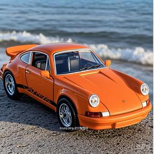 아리곱 1:36 포르쉐 911 카레라 1974 장난감 모델 합금 다이캐스트 자동차 4 도어 오픈 전구 사운드 소형