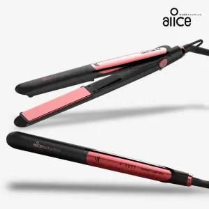 앨리스 전문가용 디지털 헤어 고데기 세라믹열판 4단계 온도조절 매직기 스트레이트 풍성한 볼륨 펌