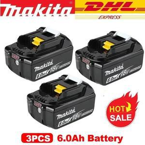 100% Makita호환 18V 6.0 충전식 리튬 이온 배터리(LED 표시기 포함) Cordles 전동 공구 Battey용 고용