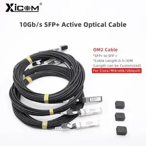 10G AOC 케이블 SFP to SFP OM2 LSZH 광섬유 SFP 케이블 3M5M7M10M20M 시스코 마이크로틱 유비쿼티 TP-Link