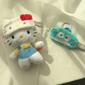 산리오 미니 수면 안대 한교동 키티 키링 인형 소품 (정품 귀여운 꾸미기 가방 백팩 열쇠고리 키홀더)