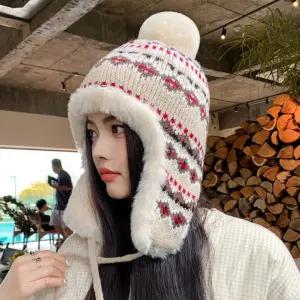 여성 방한 귀도리 모자 트루퍼햇 겨울 귀마개 군밤모 패션 보온용 귀달이